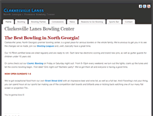 Tablet Screenshot of clarkesvillelanes.com